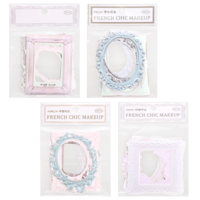 40 Pcs Lace Photo Frame Scrapbook Borders Stickers, Vintage Hollow Embossed Scrapbooking Embellishments, Photo Scrapbook Decorative Paper Lace for DIY Junk Journal Crafts Picture Frame