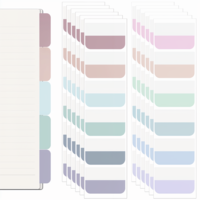 240 Pcs Colored Book Sticky Index Tabs, Large Book Annotation Tabs Dividers Repositionable Writable Books Page Markers Tab Stick on for Pages Reading Notes Classify Files (12 Colors, 1×1.8 inch)