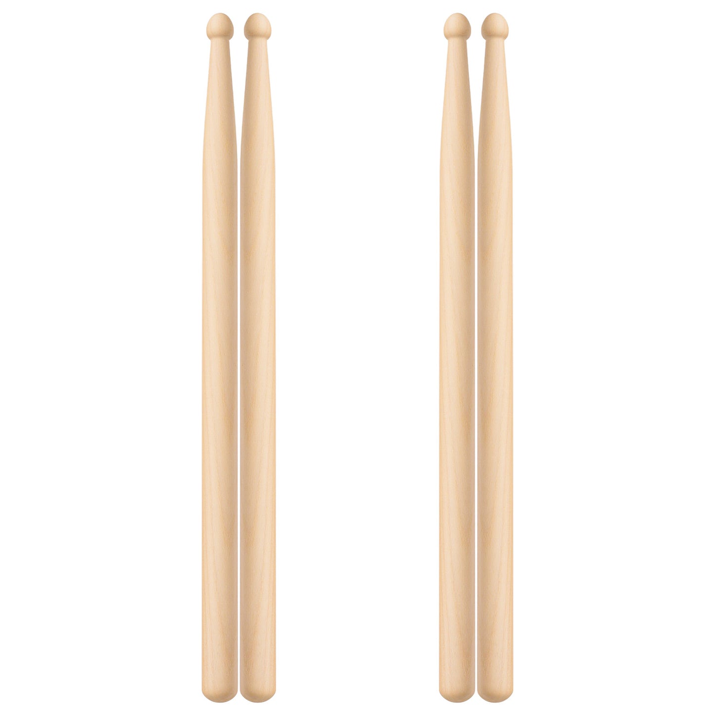 2 Pairs Drum sticks 5A, Drumsticks for Drums Professional Classic Maple Wood Drumsticks Percussion Drumstick for Professional Beginner