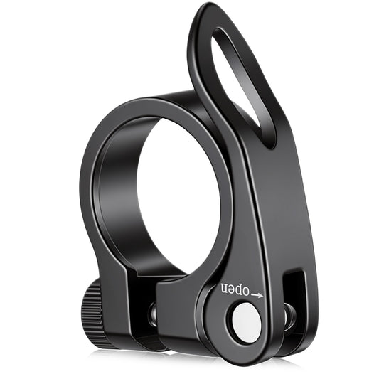 Bike Seat Clamp 34.9 mm Quick Release Seatpost Clamp Premium Aluminum Alloy Bicycle SeatClamp Collar for 30.4, 30.8, 30.9, 31.6, 31.8 Seat Tubes