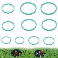 10 Pcs Fish Feeding Rings Set 5 Sizes of Aquarium Floating Plant Ring Foam Fish Feeder Rings Round Feeder Ring-Floating Plant Ring for Fishes, Floating Plants