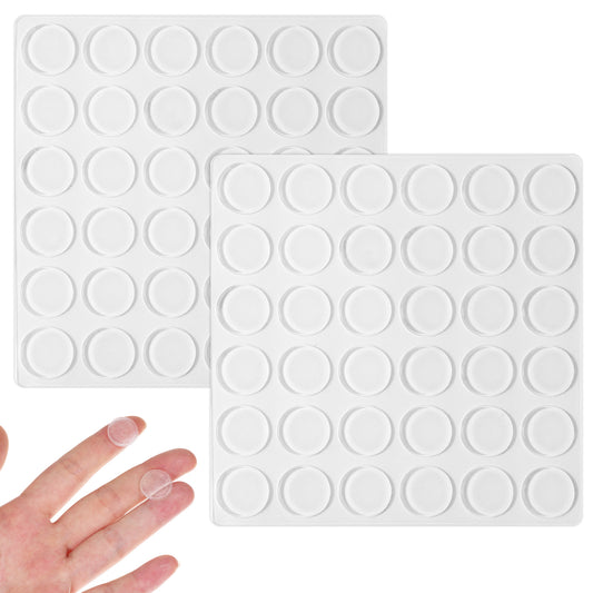 72Pcs Silicone Pads for Glass Table Top Anti Slip Pads 15mm×2mm