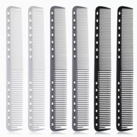 6Pcs Carbon Cutting Combs for Hair Stylist Carbon Fiber Comb Heat Resistance Haircutting Combs Professional Barber Comb Medium and Fine Tooth All Purpose Hair Stylist Clipper Cuts for Salon Man Woman