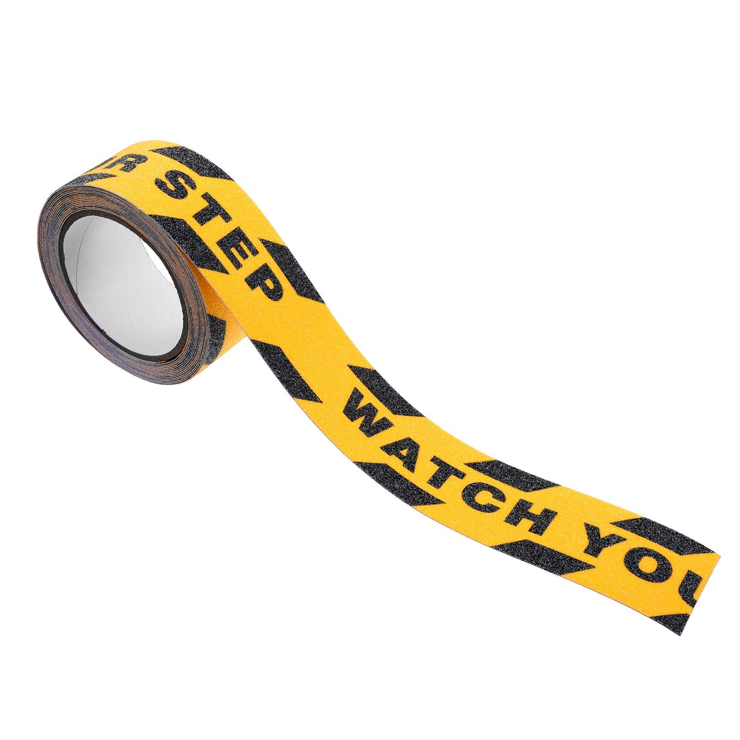 Watch Your Step Caution Tape,Watch Your Step Sign 1.97in X 16.4ft Safety Tape Roll Anti-Slip Tapes Yellow Black Waterproof Safety Grip Tapes for Stairs Steps Ladder Indoor Outdoor Treads Floor Caution