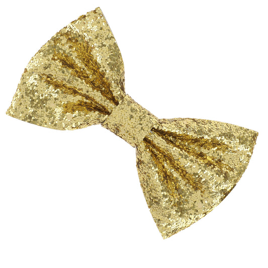 Hariendny Gold Bow Tie Gold Sequin Bow Tie Glitter Bowtie for Men Men's Golden Pre-Tied Bowtie Adjustable Sparkly Bowties for Party Wedding Fancy Dress