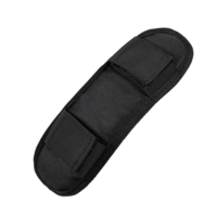 FdcLixuvol Shoulder Strap Pad, Black Soft Removable Shoulder Pad Thick Breathable Comfortable Luggage Bags Straps Pads Tactical Bag Accessories Fastener Cushions for Guitar, Crossbody Strap