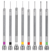 Watch Screwdriver Set 0.6-2.0 mm Precision Jewelers Screwdriver Set Small Flathead Screwdrivers for Watch, Eyeglasses, Electronics Repair, Jewelry Work