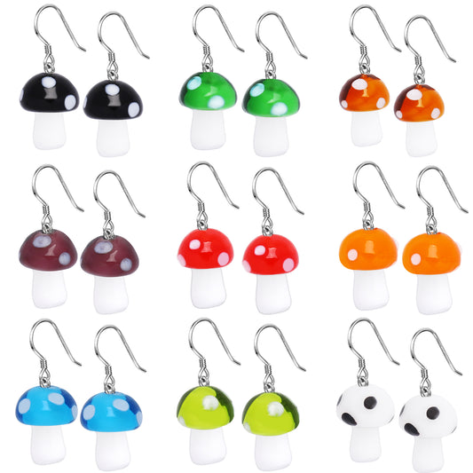 Sliverdew Mushroom Charm for Women