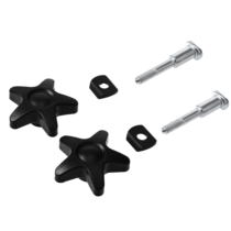Rollator Walker Accessories, 2 Pack Pentagram Rollator Adjustment Knobs, Drive Walker Parts, Knob for Adjustable Height Arm Drive Rollator Replacement Parts Universal for Rolling Walkers (Black)