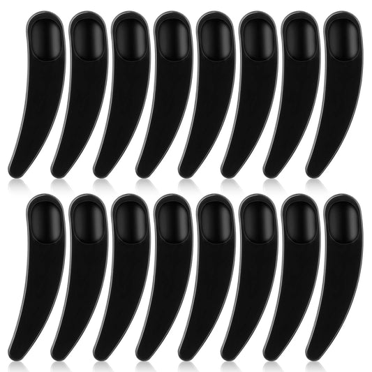 100 PCS Cosmetic Spatulas, Black Mini Spatula for Cosmetics, Skin Care Facial Cream Mask Spatula, Disposable Plastic Makeup Scoop for Sampling and Mixing