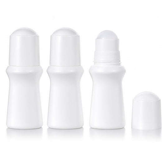 Sliverdew 3Pcs 1.7oz /50ml Roll-on Bottles Empty Refillable Roller Bottle