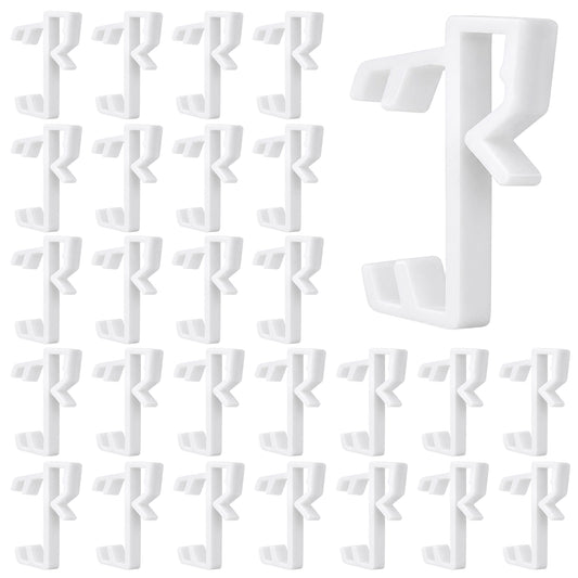 24 PCS 1" Blind Valance Clips White Hidden Valance Clips