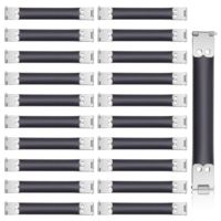 20Pack 100mm / 3.94Inch Metal Internal Flex Frame Kiss Clasp, Purse Frame Coin Handbag Hinges for Handbag, Bag Coin Purse, Bag Sewing Making DIY Craft