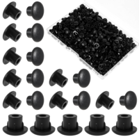 300 Pcs Plastic Hole Plugs 3/16" Round Button Plugs Cupboard Shelf Pegs Screw Caps for Round Hole Drilling Cover Plug for Cabinet Cupboard Shelves (White)