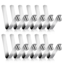 Sliverdew 12 Pieces Tent Pole Clips Tent Pole Push Button Spring Clip Stainless Steel Kayak Spring Snap Tube Locking Pin Clips for Kayak Paddle Camping Tent Pole 8mm