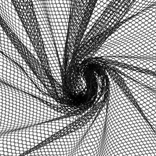 Black Netting Mesh Fabric for Sewing 29.5 X 59 Inch Slightly Stretchy Weave Net Soft Mesh Netting Fishnet Fabric for Sew in Crafts Backpack Pocket Nettings Bag Shopping Bag and Nettings Clothes