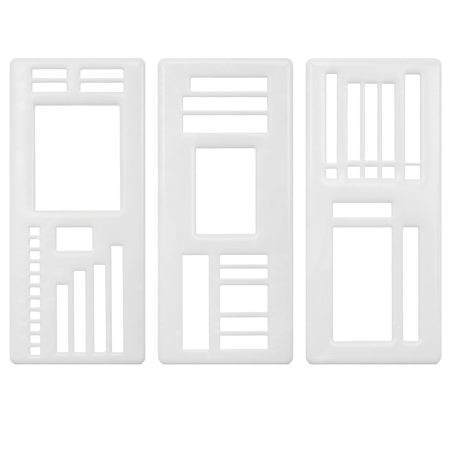 3 PCS Calendar Stencils for Planners, Handmade Flexible Record Template Versatile Planner Stencils Templates Set, Reusable Journaling Stencil for Planner Checklists Scrapbooking & DIY Craft Supplies